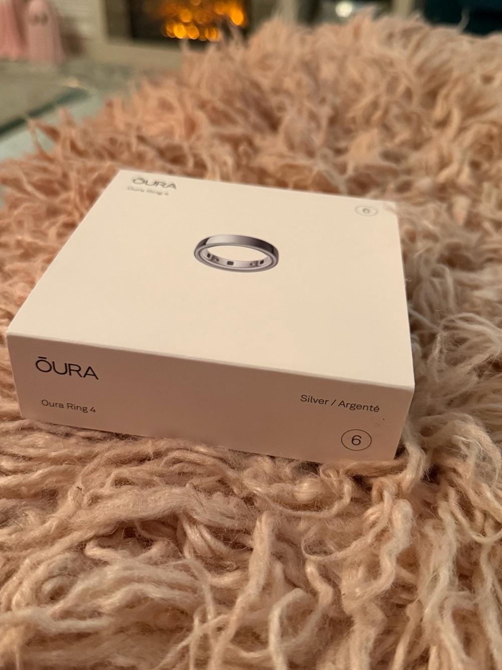 Oura Ring 4 Silver - Packaged (Size 6)